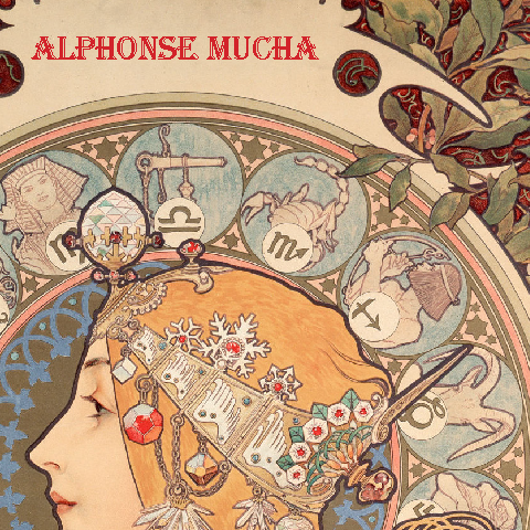 Alphonse Mucha Info Book