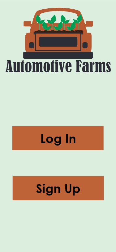 Automotive Farms App Wireframe