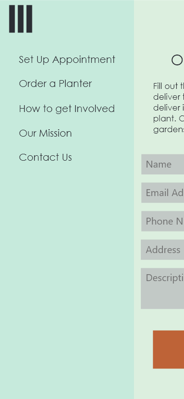 Automotive Farms App Wireframe