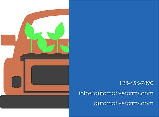 Automotive Farms Business Card