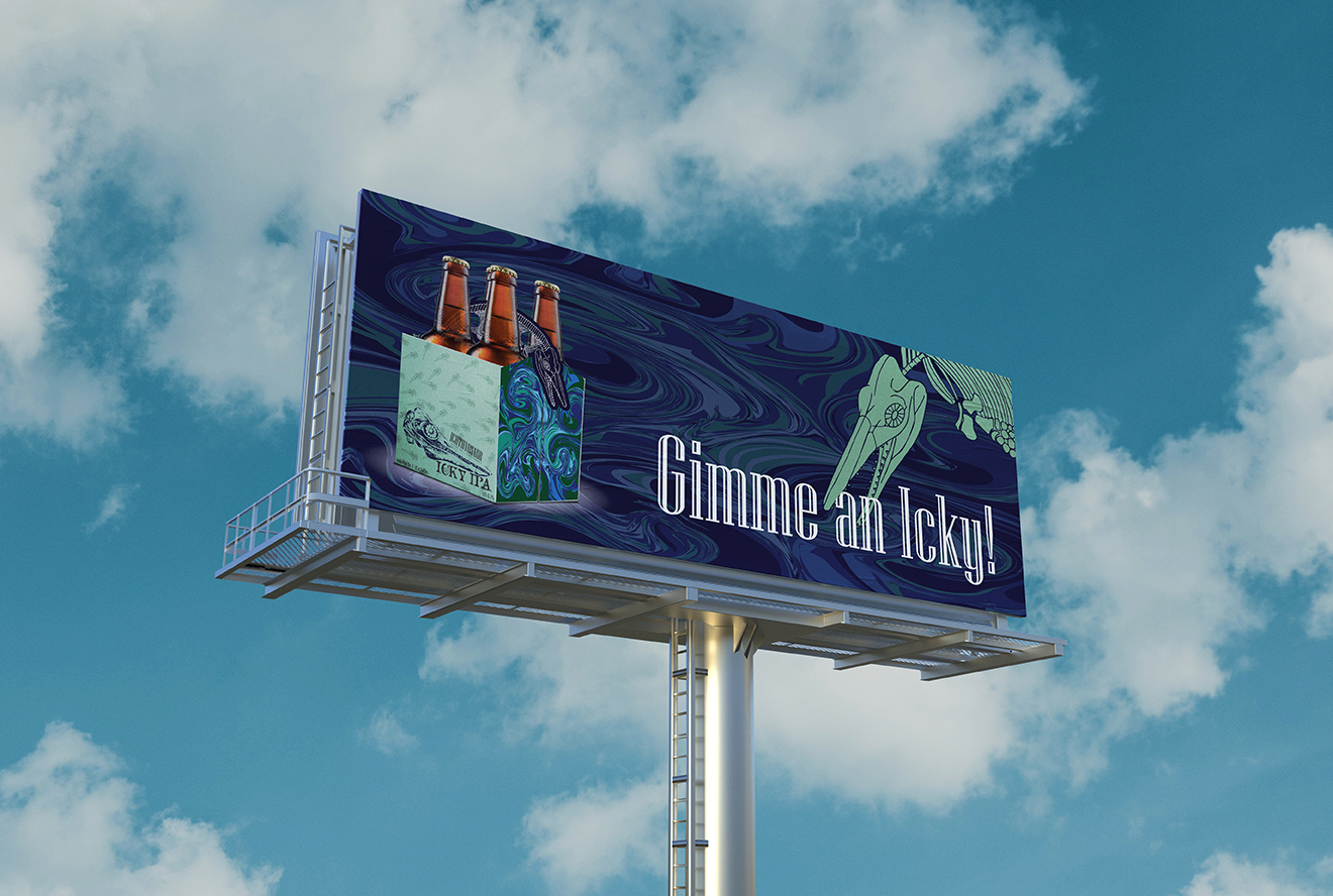 Icky Beer Billboard Ad